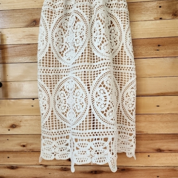 Two Sisters the Label Annabelle White Crochet Lace Dress Boho Birthday Wedding - Picture 8 of 16